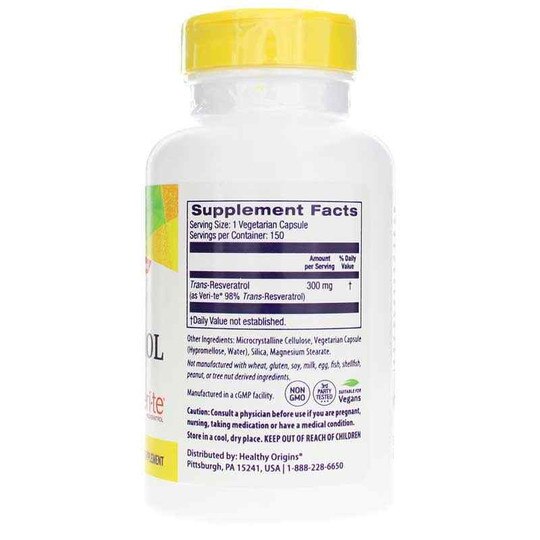 Resveratrol with Red Wine Extract 300 Mg, HLO
